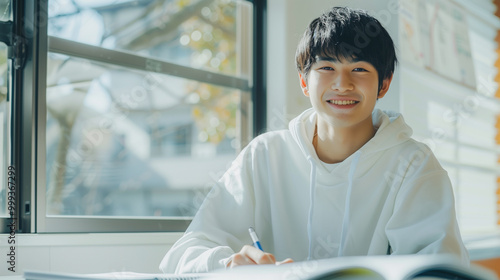 Tapety artystyczne 勉強する男子学生