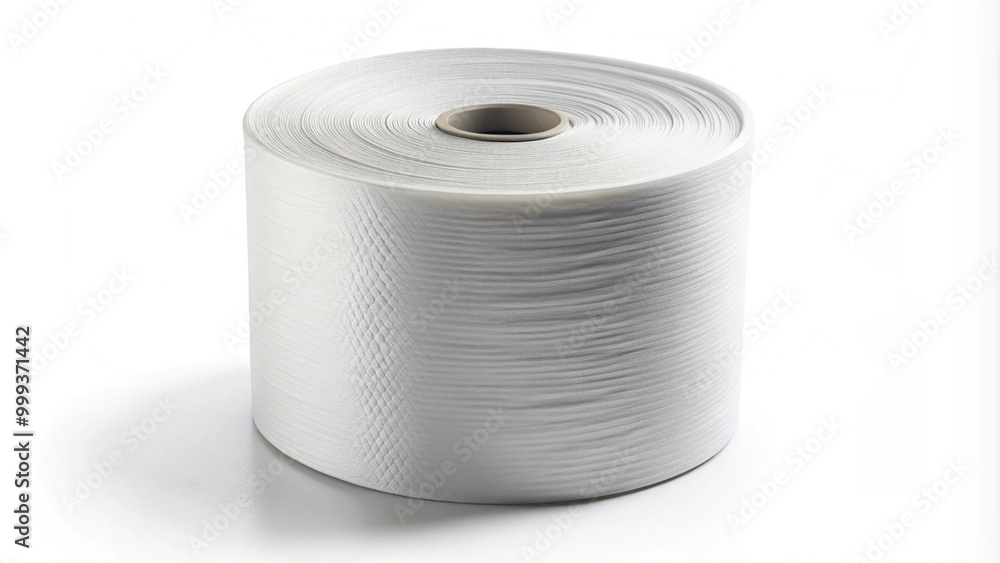 White wallpaper twisted roll mockup White wallpaper twisted roll mockup