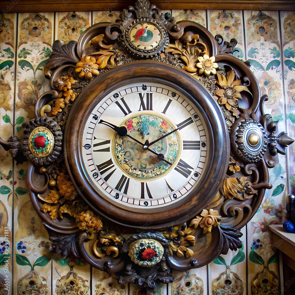 Obraz premium vintage wall clocks