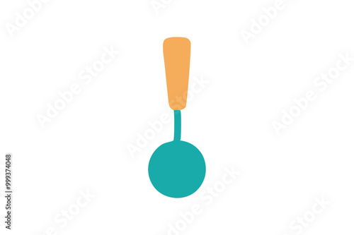 Spoon kitchen item vector art illustration