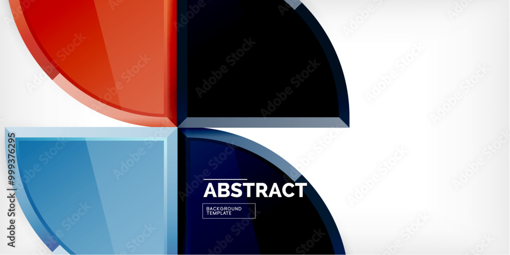 Abstract background - circles and round triangles with 3d effect. Vector Illustration For Wallpaper, Banner, Background, Card, Book Illustration, landing page Abstract background - circles and round triangles with 3d effect. Vector Illustration For Wallpaper, Banner, Background, Card, Book Illustration, landing page