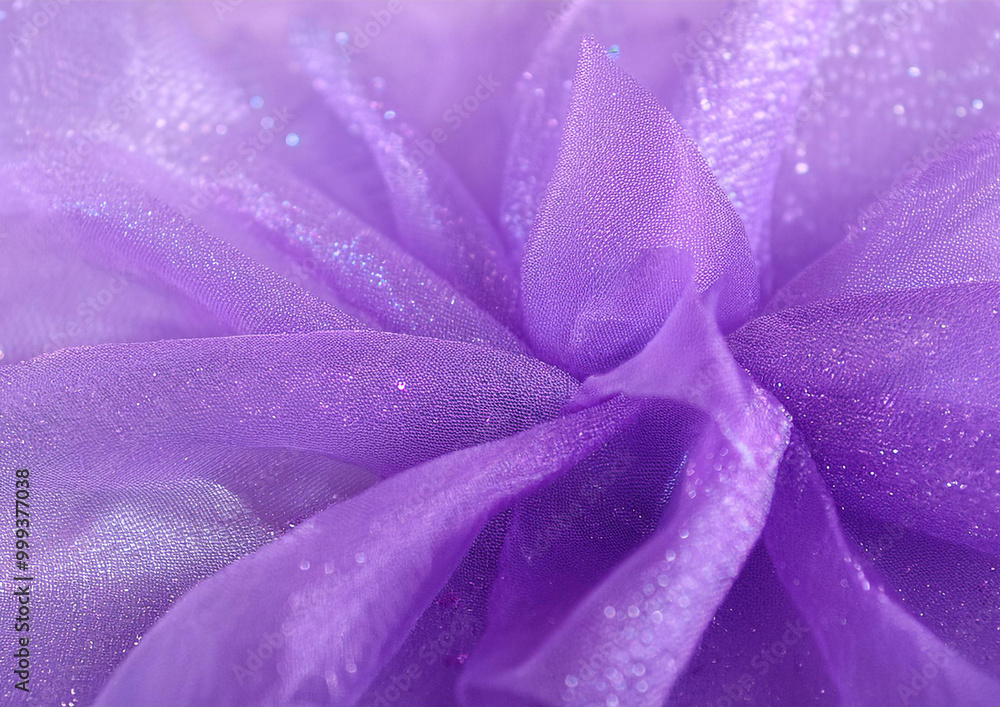 Fototapeta premium 紫色のオーガンジーのイメージ背景