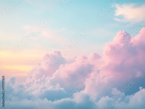 Inspirational quote about mindfulness with soft pastel clouds and a gentle gradient, evoking calmness and clarity.