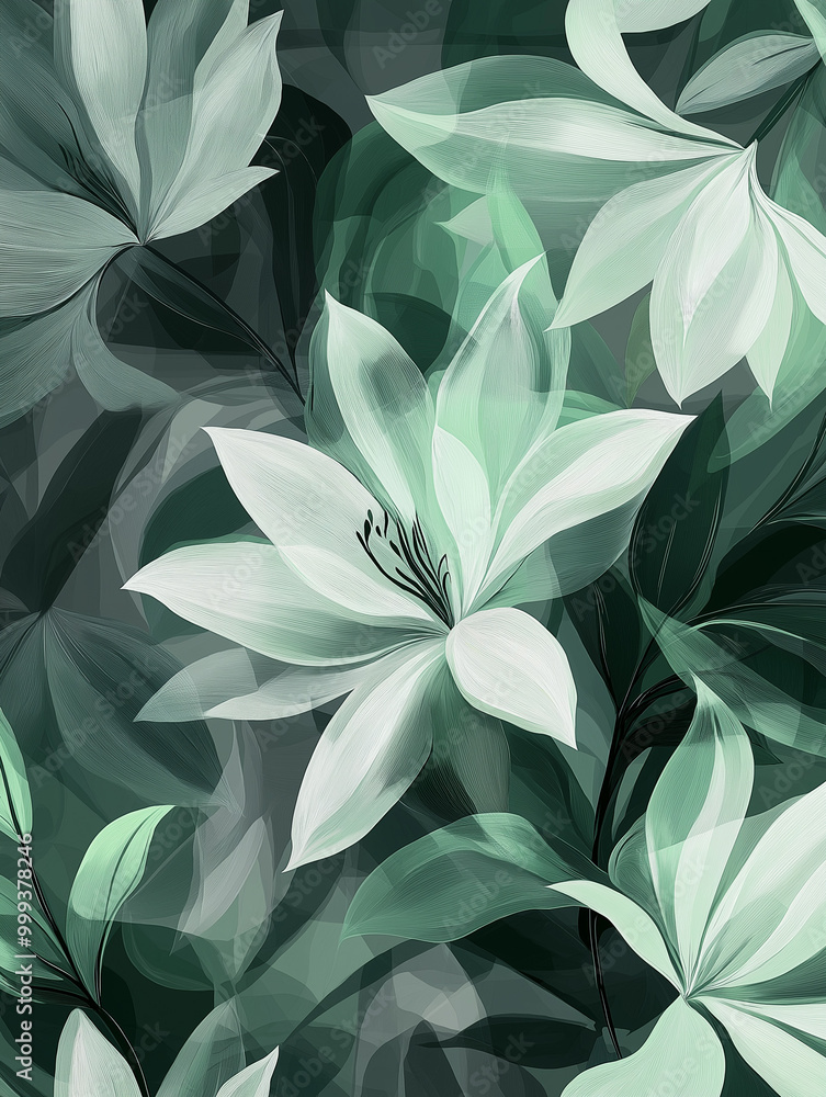 Fototapeta premium graphic floral, floral pattern, floral design,