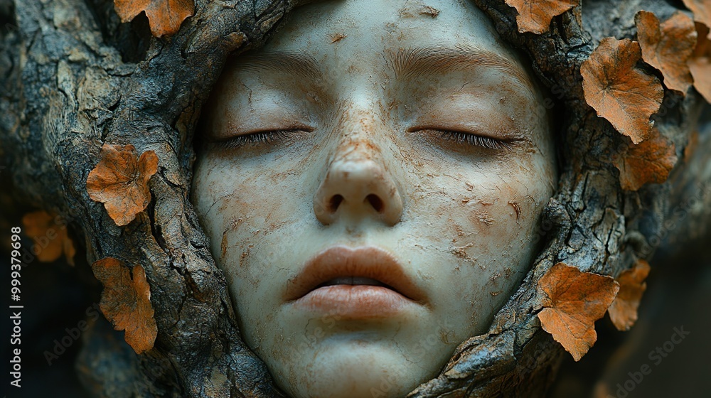 Surreal Portrait of a Woman Embracing Nature Surreal Portrait of a Woman Embracing Nature