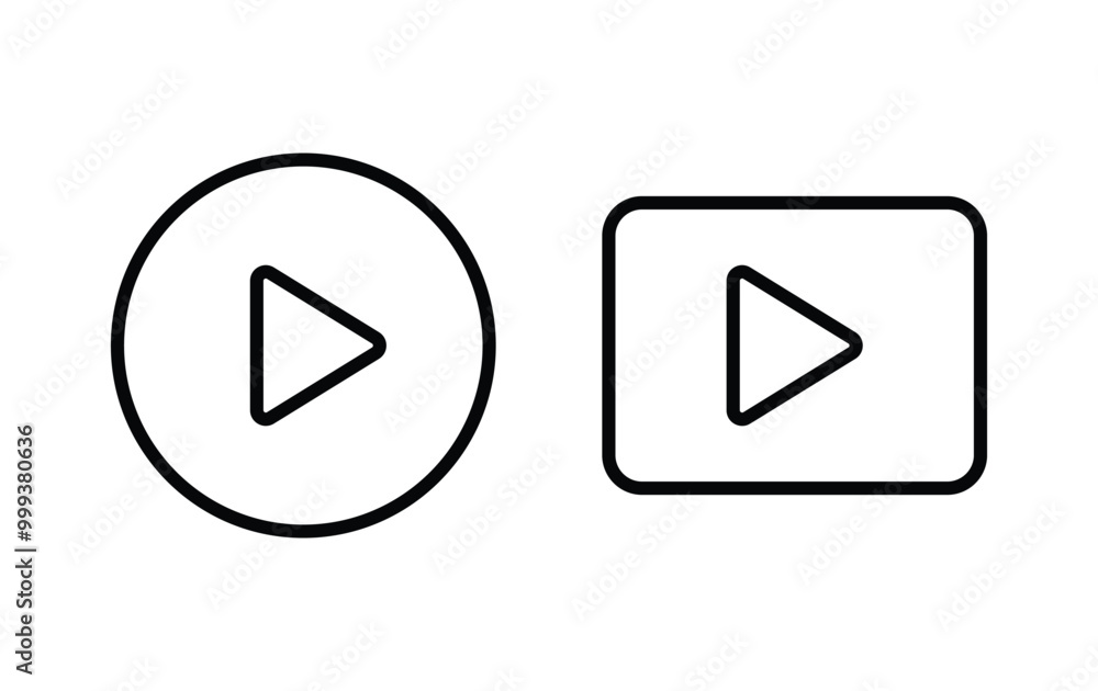 Play icon, play sign vector Play icon, play sign vector