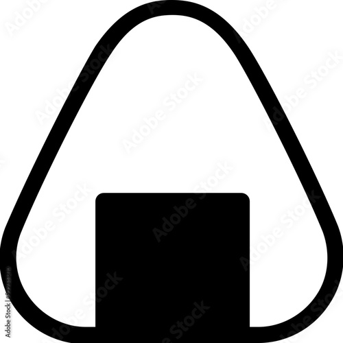Onigiri Food Simple Solid Icon