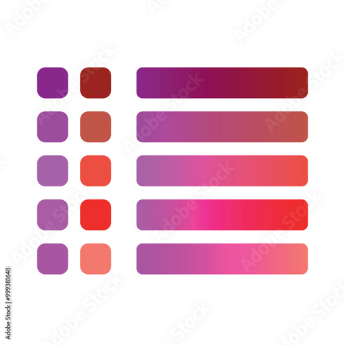 Fashion bright neon color trend pallete. Colour palette with different shades and gradient. Set of creative gradient pallete color, Color Gradient Background Palette
