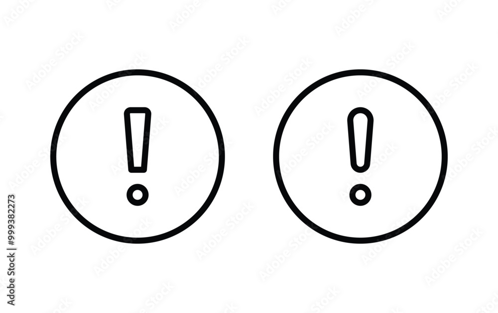 Warning icon vector Warning icon vector