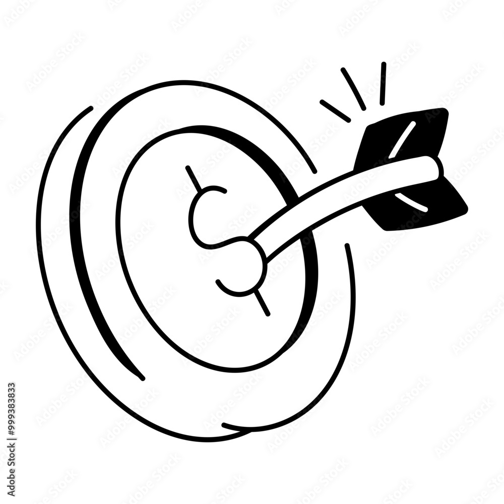 Hand drawn icon of financial goal
Hand drawn icon of financial goal