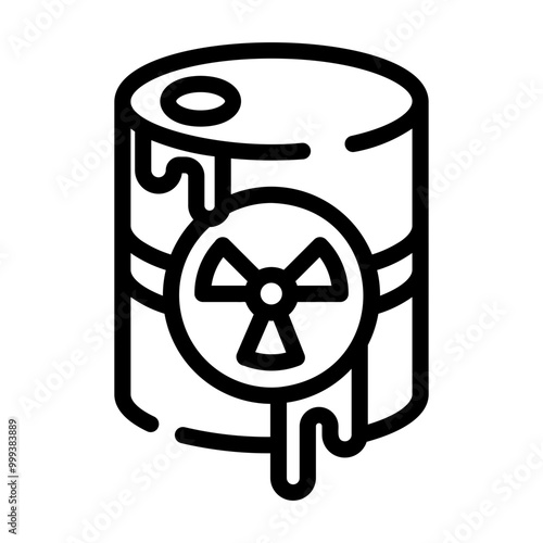 hazardouse material Line Icon