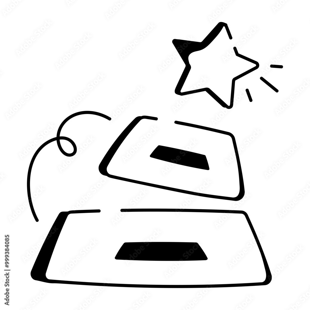 Hierarchy icon designed in doodle style
Hierarchy icon designed in doodle style