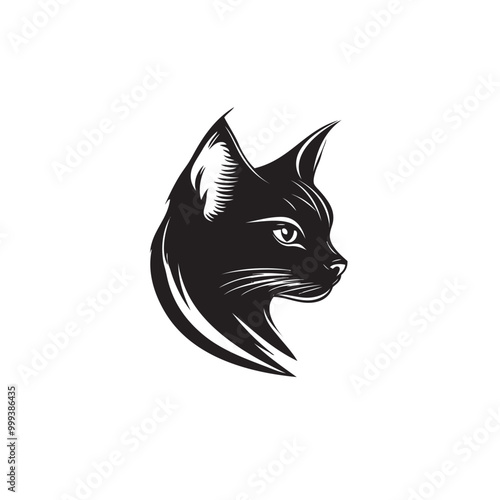 Walking Cat vector icon. Cat silhouette symbol. Linear style sign for mobile concept and web design. House animals symbol logo illustration