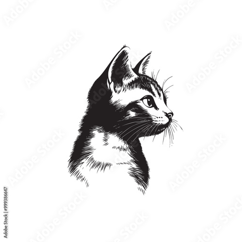 Walking Cat vector icon. Cat silhouette symbol. Linear style sign for mobile concept and web design. House animals symbol logo illustration