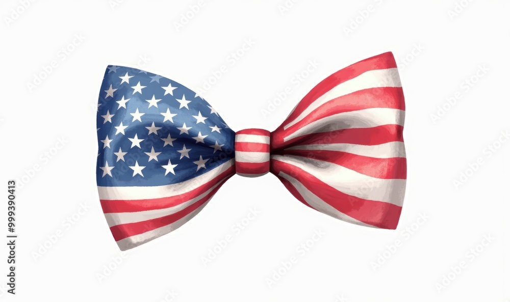 A stylish bow tie featuring the American flag design, perfect for patriotic events, parties, and celebrations. A stylish bow tie featuring the American flag design, perfect for patriotic events, parties, and celebrations.