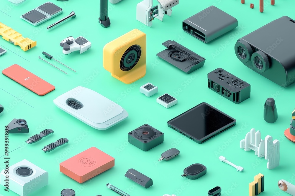 A team of product designers leveraging AI to explore various design possibilities for consumer electronics, allowing for rapid prototyping. A team of product designers leveraging AI to explore various design possibilities for consumer electronics, allowing for rapid prototyping.