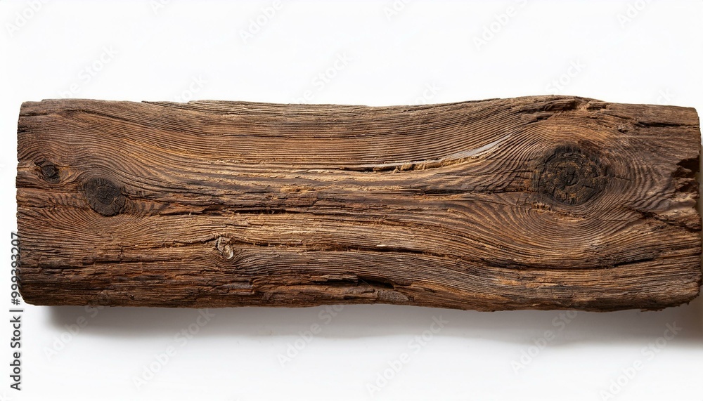 A rustic wooden plank with uneven edges and coarse texture, placed horizontally with a clean A rustic wooden plank with uneven edges and coarse texture, placed horizontally with a clean