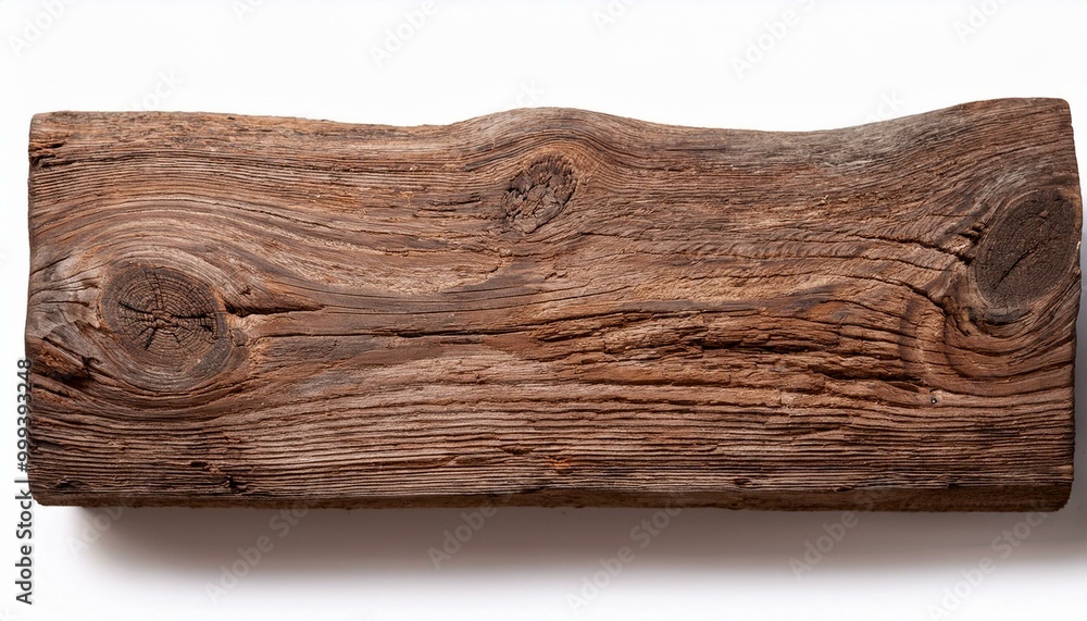A rustic wooden plank with uneven edges and coarse texture, placed horizontally with a clean A rustic wooden plank with uneven edges and coarse texture, placed horizontally with a clean