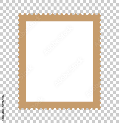 blank and empty postage stamp icon . postage icon illustration.