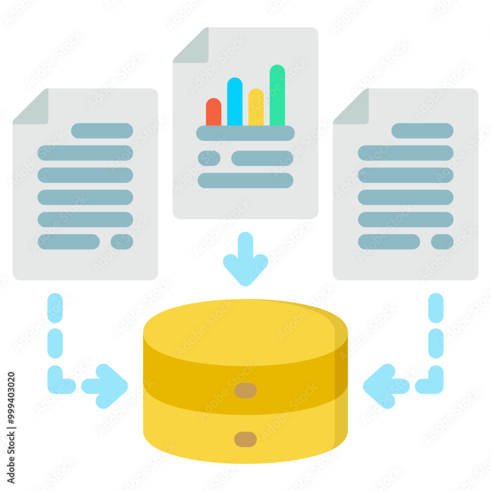 Data Gathering Icon Data Gathering Icon