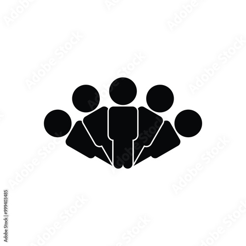 Universal business management and human resources icon. Universal icon for web and mobile. Vector.