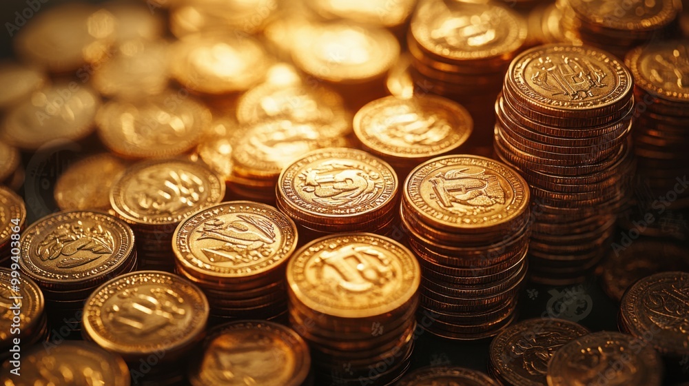 Close-up detailed photograph of a pile of gold used in graphics and designs to represent financial and business images. Close-up detailed photograph of a pile of gold used in graphics and designs to represent financial and business images.