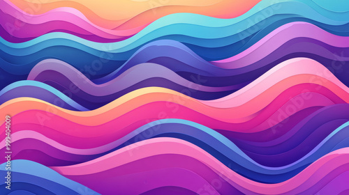 Vector wave background with a vibrant and colorful design, creating a fantastic visual effect.