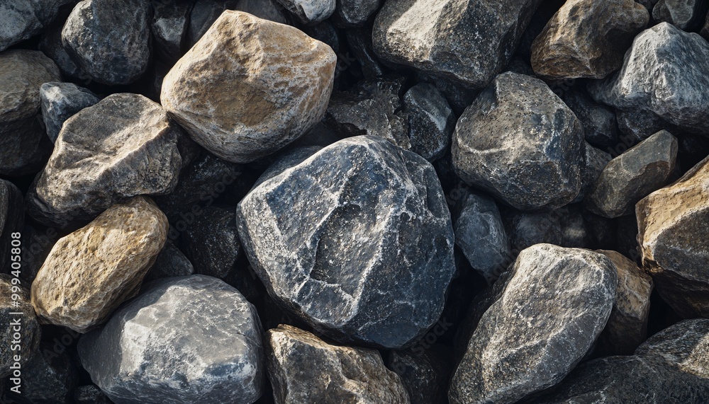 Close-up of various textured stones resting together, showcasing natural colors and patterns suitable for backgrounds or designs. Close-up of various textured stones resting together, showcasing natural colors and patterns suitable for backgrounds or designs.
