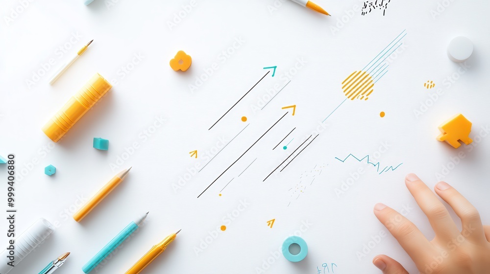 A white background with hand-drawn arrows and shapes, emphasizing creativity and a casual design. A white background with hand-drawn arrows and shapes, emphasizing creativity and a casual design.