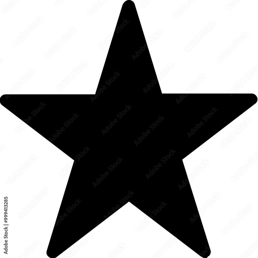 Star Icon Glyph Style. Simple Geometric Shapes Vector Illustration. Star Icon Glyph Style. Simple Geometric Shapes Vector Illustration.