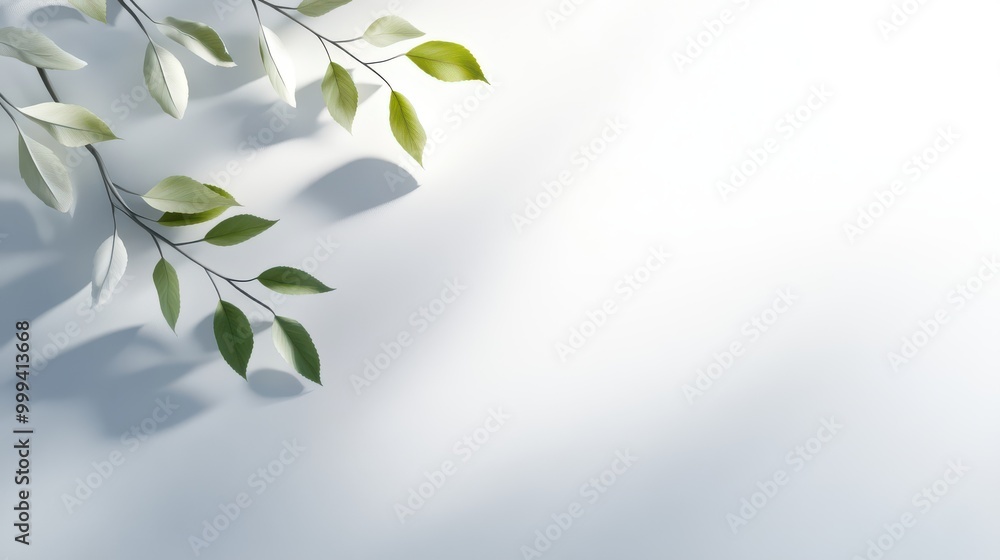 Soft shadows of tree leaves falling on a clean white background, illuminated by sunlight. Soft shadows of tree leaves falling on a clean white background, illuminated by sunlight.