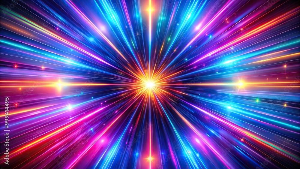 Abstract background with mixed neon colors and radial distortion effect Abstract background with mixed neon colors and radial distortion effect