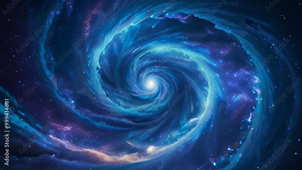 A captivating digital artwork of a swirling blue light vortex, evoking the vast, mysterious beauty of cosmic space and its endless, ethereal depths. A captivating digital artwork of a swirling blue light vortex, evoking the vast, mysterious beauty of cosmic space and its endless, ethereal depths.