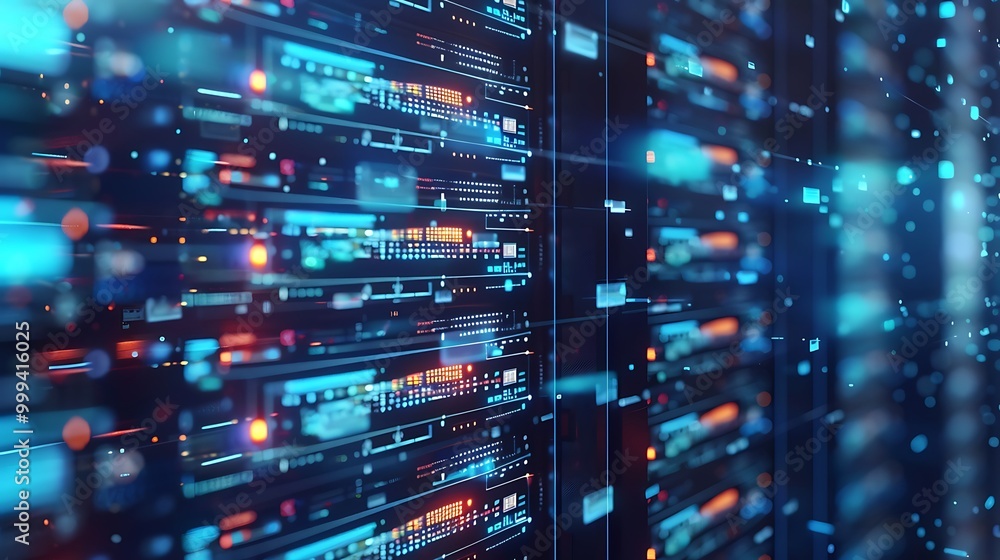 Rows of firewalls protecting interconnected data streams across a digital globe Rows of firewalls protecting interconnected data streams across a digital globe