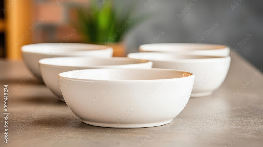 Empty bowls lined up on a table, symbolizing hunger during a food shortage empty bowls, hunger crisis Empty bowls lined up on a table, symbolizing hunger during a food shortage empty bowls, hunger crisis
