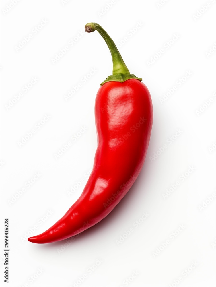 Chili isolated on white background. Generative ai Chili isolated on white background. Generative ai