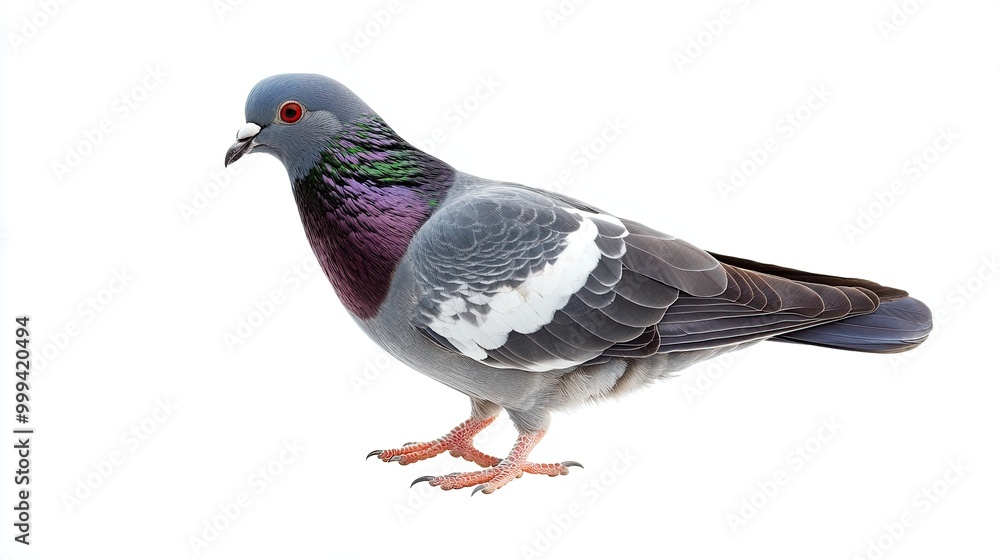 Pigeon isolated on white background Pigeon isolated on white background