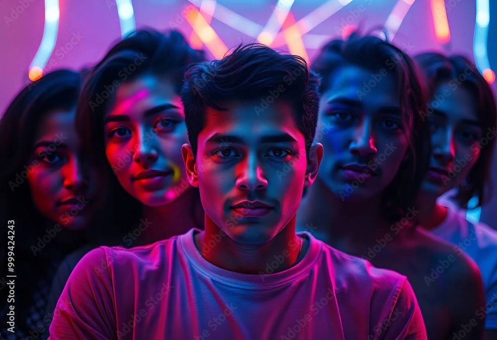 Dramatic Portraits with Neon Lights Dramatic Portraits with Neon Lights