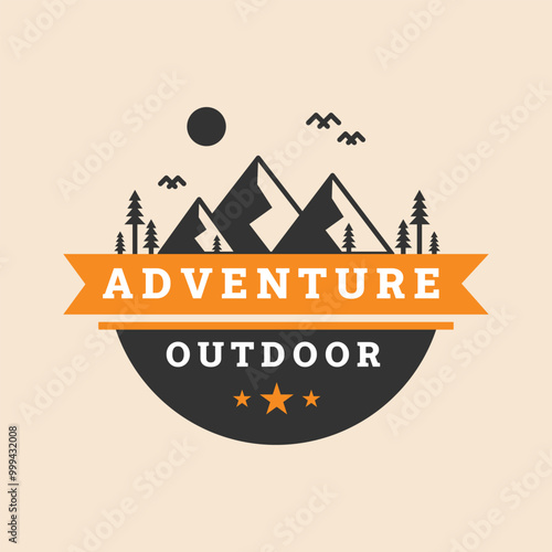 Modern Adventure Outdoor Logo Design