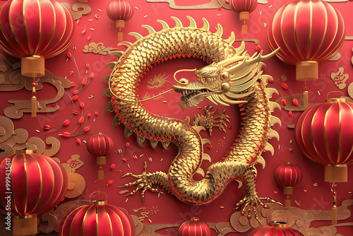 Wallpaper Mural Beautiful greeting card with bright holiday composition for happy and celebrate New Year Torontodigital.ca