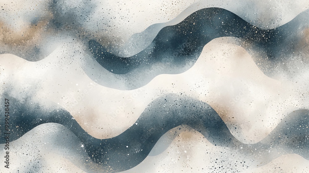 Fototapeta premium Abstract waves in soft colors and textures create soothing artwork for decor