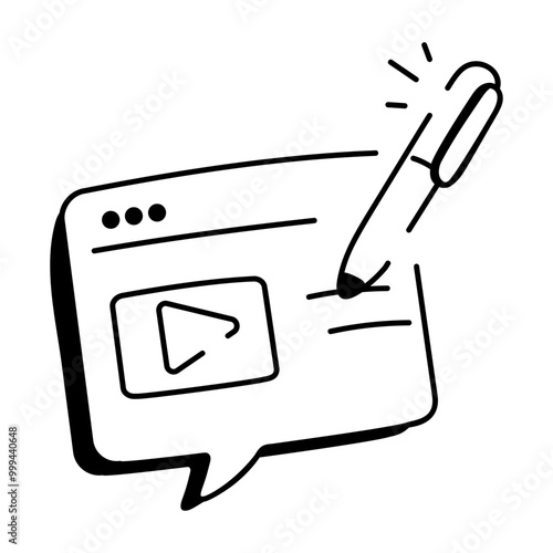 Sitemap, flowchart, diagram, sequential, structure, paper, doodle, drawing, vector, icon

