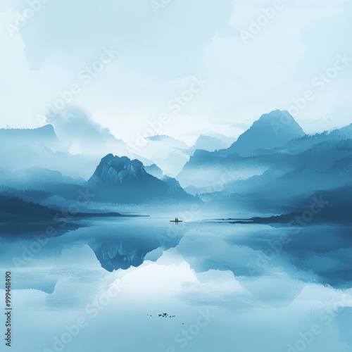  A minimalist blue tone web design with beautiful scenery and dreamy romance. The blue tones are soft and soothing, creating an atmosphere of tranquility. The scenery is captivating.