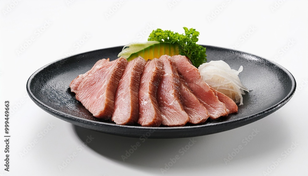 Japanese Food, Yakiniku on white background isolated. Japanese Food, Yakiniku on white background isolated.