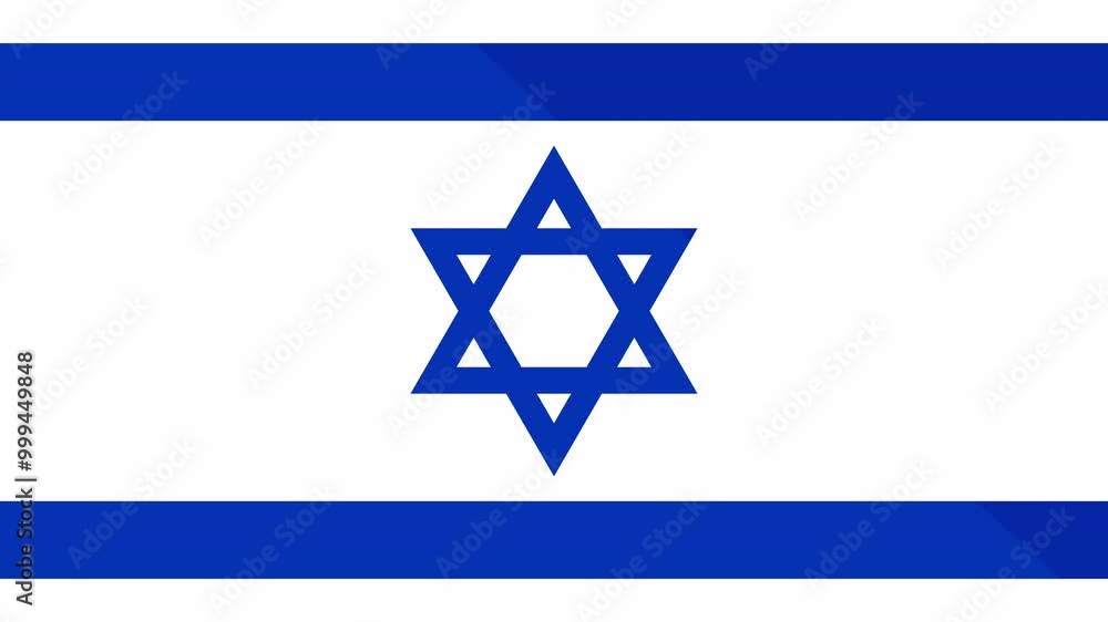 Animation of the appearance and disappearance of a flat flag 2D Israel Animation of the appearance and disappearance of a flat flag 2D Israel