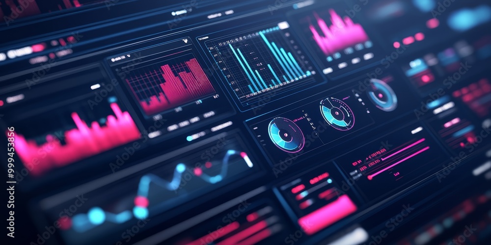 Detailed image of a DevOps dashboard, monitoring real-time performance metrics, server health, and resource usage for system reliability. Detailed image of a DevOps dashboard, monitoring real-time performance metrics, server health, and resource usage for system reliability.