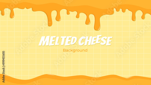 llustration of cheese melt isolated background