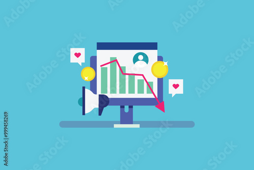 Reduce cost Per lead, CPC, Cost per click, reducing digital advertising cost, Expert marketing strategy, Decreasing digital advertising cost. Vector illustration background.