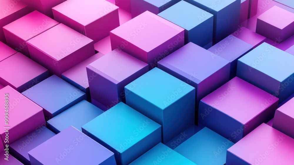 Abstract Colorful Cubes Abstract Colorful Cubes