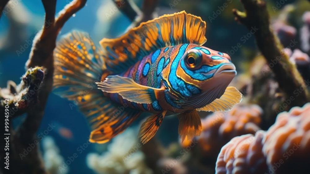 Fototapeta premium Vibrant Fish in a Tropical Reef